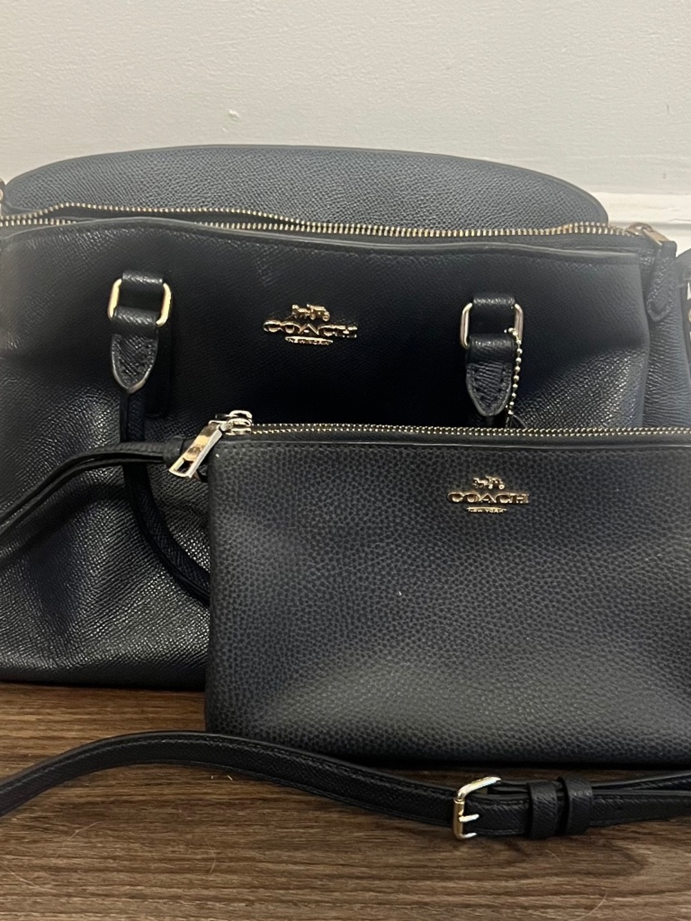 Coach Mia Satchel and Double Zip Wristlet